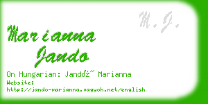 marianna jando business card